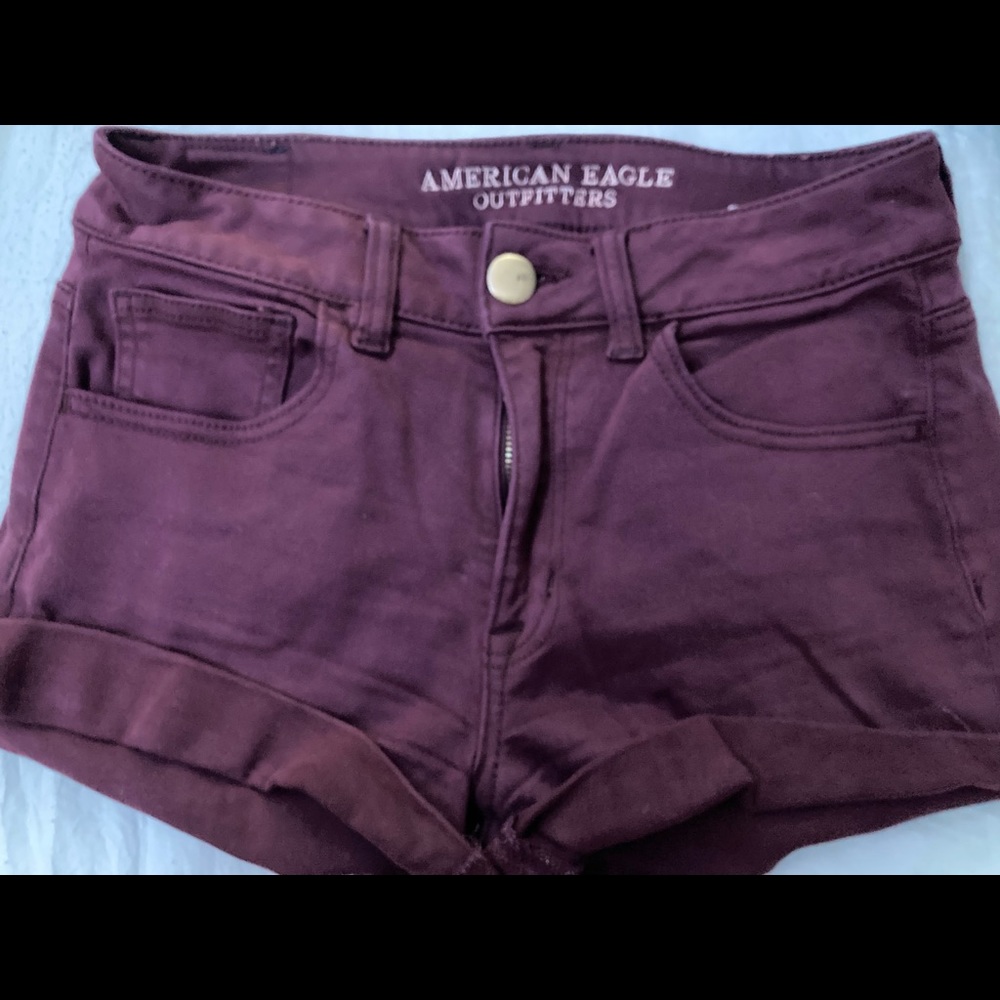 Maroon American Eagle Shorts